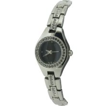 Rio Ladies Quartz Analogue Watch Rio27/B With Black Dial