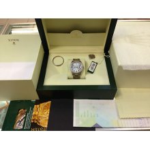 Rolex 18k White Gold President 118209 With Box & Paper.