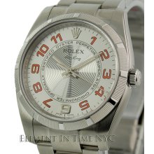 Rolex Air-King Engine Turned Silver Dial