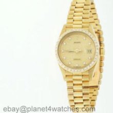 Rolex Datejust Lady 18k Gold Diamond Watch Shipped From London,uk, Contact Us