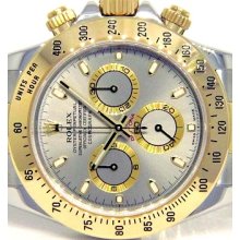 Rolex Daytona 18kt Yellow Gold & Stainless Steel Grey Dial 116523
