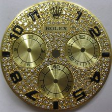 Rolex Daytona Pave Diamond Dial With Arabic Numerals Beautiful Upgrade Zenith