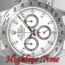 Rolex Daytona S/ Steel White Dial Inner Bezel Engraved 2012 Unworn 116520