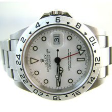 Rolex Explorer Ii Y Mens Steel White Dial Stainless Steel