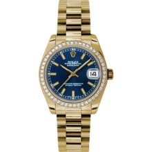 Rolex Lady Diamond President 31mm 178288 blip women Watch