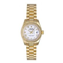 Rolex Lady President Yellow Gold Unworn White Roman