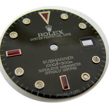 Rolex Submariner Quickset Mans Diamond Rubies Dial Black Color Fors Steel Watch