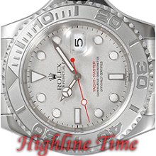 Rolex Yachtmaster S/steel Mens Platinum Bezel Mint 16622