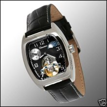 Rousseau Stacatto Mens Automatic Watch Mlp $895 Blk
