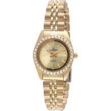 Sale: Peugeot Ladies Gold Tone Interchangeable Bezel Set Watch 405g