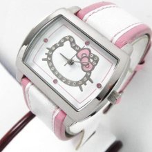 Sanrio Hello Kitty Crystal Accent Women's Watch Runs Great