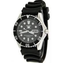 Seiko SNZF17K2 Mens Seiko 5 Sports Automatic Black Dial