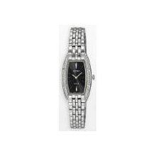 Seiko Sup149 Womens Stainless Steel Case Solar Quartz Black Dial Watch