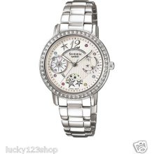 Shn-3019d-7a 100% Genuine Casio Watch White Sheen