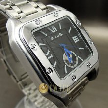 Silver Luxury Elegant Fashion Mechanical Automatic Steel Men Wrist Watch Wt196
