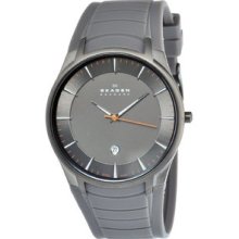 Skagen Men's Stainless Steel Rubber Strap
