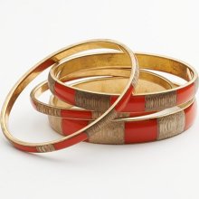 Sonoma Life + Style Gold Tone Bangle Bracelet Set