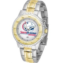 South Alabama Jaguars Mens Stainless 23Kt Watch