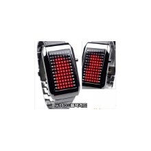 south led watches digital led wristwatches golden bird silver