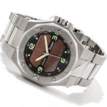 Stauer Men's Helios Quartz Solar Powered Stainless Steel Bracelet Watch