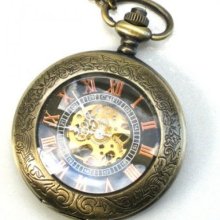Steampunk - Mysterious Sherlock Holmes - Pocket Watch - Mechanical