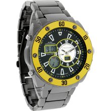 Structure By Surface Mens Black Analog Digital Multi-Function Quartz Watch 32479