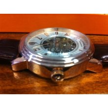 Stuhrling Classic Men's Watch Apollo Automatic Skeleton Silver Watch