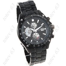 Stylish Quartz Wrist Watch Curren With Calendar Black Dial