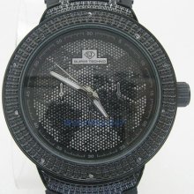 Super Techno Mens Diamond Watch Joe Rodeo M6257 Jojo Techno Jojino Bling Iced Ma