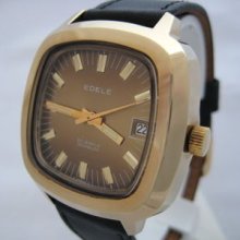 Swiss Water Resist Automatic Big Edele Watch 1960's