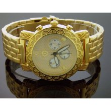 Techno Watch 10 Diamond Stainless Steel 46mm Watch