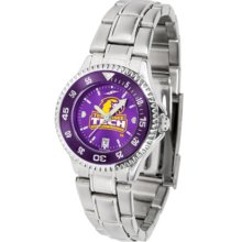 Tennessee Tech Golden Eagles Competitor AnoChrome Ladies Watch with Steel Band and Colored Bezel