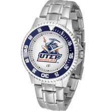 Texas El Paso Miners UTEP Mens Steel Bandwrist Watch