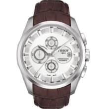 Tissot T0356271603100 Watch Couturier Mens - Silver Dial Stainless Steel Case Automatic Movement