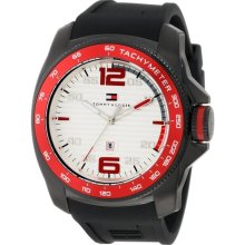 Tommy Hilfiger Black IP Silicone Mens Watch 1790854