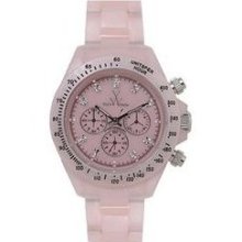 Toy Watch Pearlized Plasteramic - Pink Chronograph Unisex watch #FLP10PK