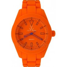 Toy Watch Unisex Velvety Analog Plasteramic Watch - Orange Bracelet - Orange Dial - VV13OR