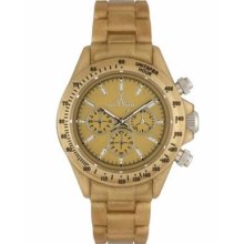 Toywatch Pearlized Gold Chrono Plasteramic Women's Watch Flp14mg