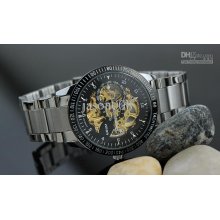 Transparent Luxury Mens Automatic Wrist Watches For Men Mechanical W