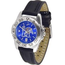 University of Memphis Tigers Ladies Leather Band Sports Watch