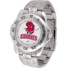 University of South Dakota Men's Stainless Steel Logo Watch