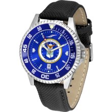 US Air Force Competitor AnoChrome Poly/Leather Band Watch