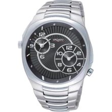 Vagary Mens Stainless Steel Watch With Black Dial Model No :imo-119-91