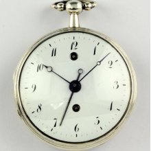 Verge Fusee Pocket Watch With Alarm Flocard Paris France 1812