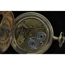 Vintage 12 Size Elgin Hunting Case Pocket Watch Grade 363 Keeping Time!