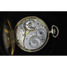 Vintage 12 Size Elgin Green Gold Filled Pocket Watch Grade 303 Running