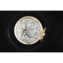 Vintage 16 Size Illinois 21j Bunn Special 161 With 60 Hour Dial Keeping Time