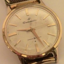 Vintage 1960s Seiko Automatic Watch Seikomatic 30 Jewels Cal.603 Mens Wristwatch
