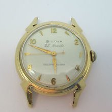 Vintage Bulova Watch 14k Case 23 Jewels Self Winding 1954