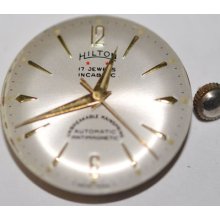 Vintage Hilton Automatic Movement 17 Jewels 556